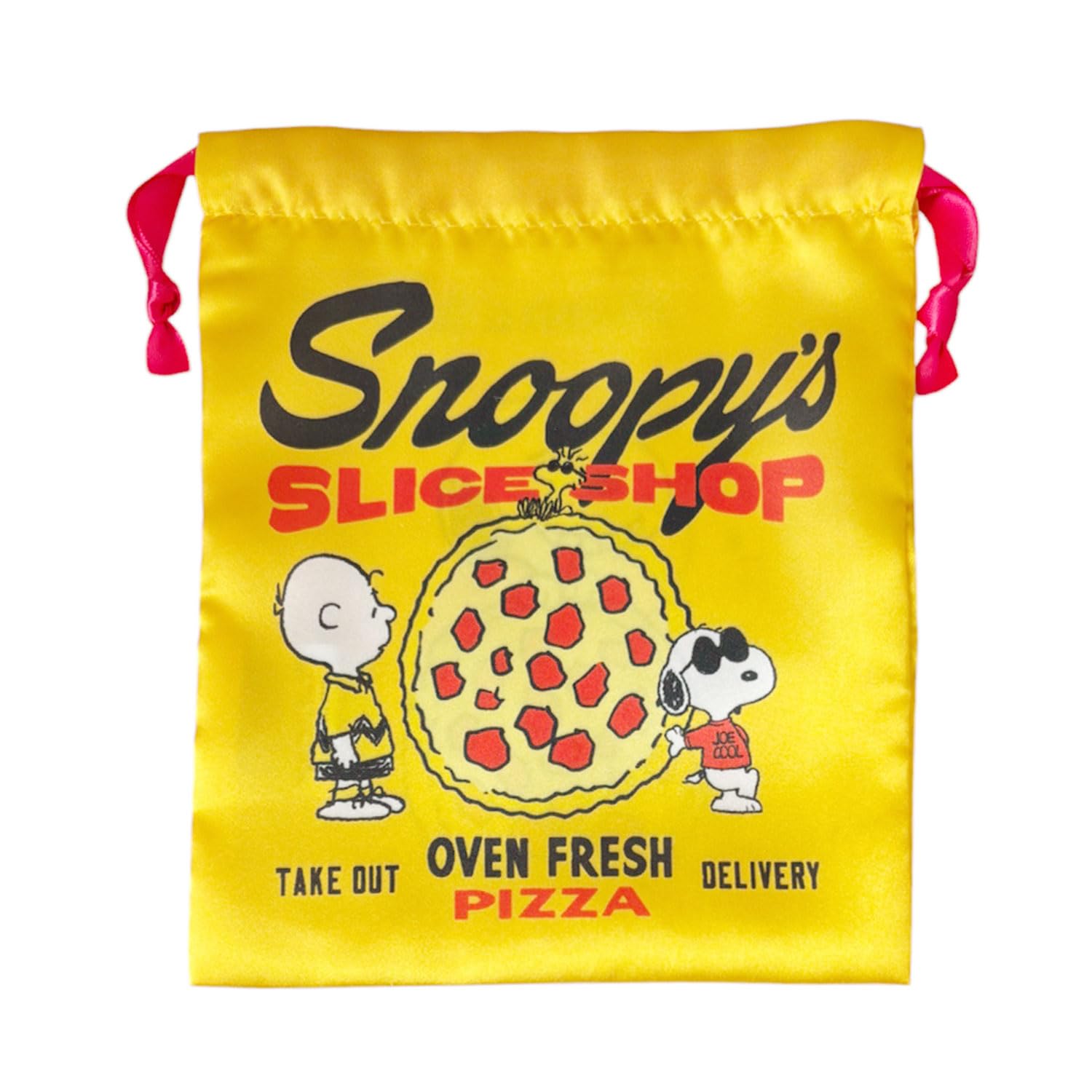 

Маленький пакет на шнурке PEANUTS с лентой Пицца