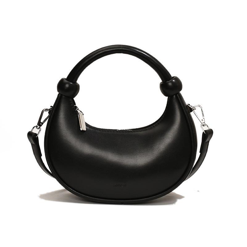 IELGY Korean Version Fashionable Hand-Carrying Crescent Bag Unique One-Shoulder Niche All-Match Messenger Bag