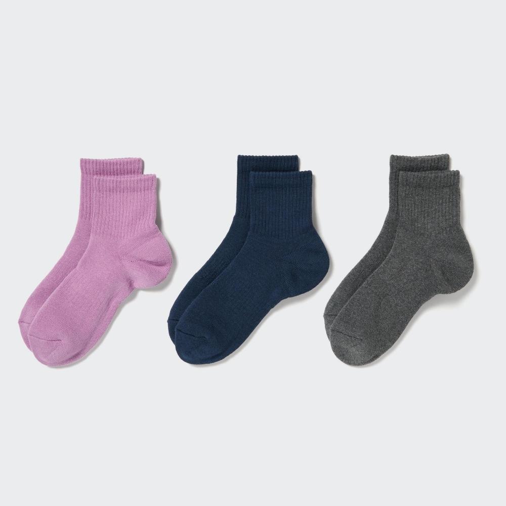 Uniqlo Japan Regular Socks  3 Pair Set  Rib Pile