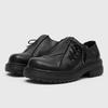 Fashion British Style Korean Shoes Oxfords Women's Black Flats Preppy 2025 Leather Pleated Derby Korean Shoes British Style Oxfords Wome