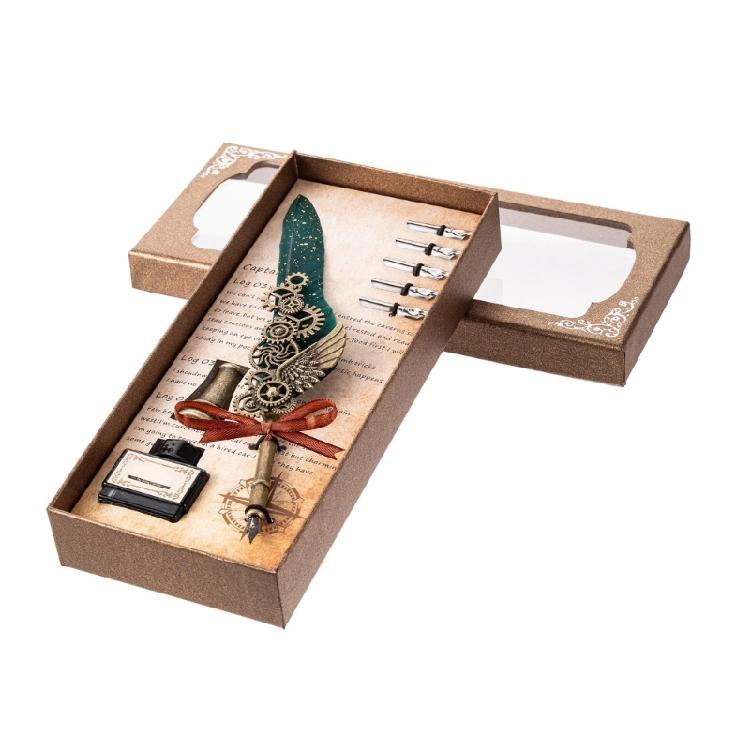Ancient Quill Dip Pen Quill Feather Pen and Inks Set Calligraphys Writing Pen