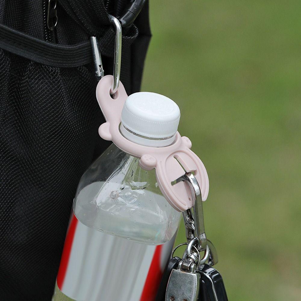 Portable Aluminum Silicone Water Bottle Buckle Easy To Use Cycling Tool Backpack Hanger Hooks Towel Hook Clip