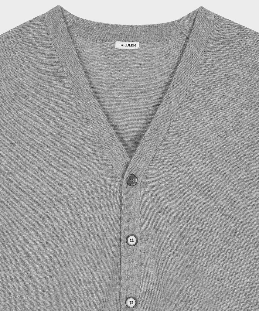 Teildeon Wool Cashmere Knit Vest Melange