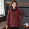 Middle mother winter new hooded cotton-padded jacket middle-aged and elderly warm cotton-padded jacket thickened versatile cotton-padded jacket women