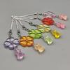 Y2K Sweet Mobile Phone Lanyard Key Chain Leaf Clover Pendant Sunny Doll Phone Charms Couple Gifts