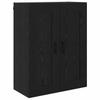 Highboard 2 pcs Black Oak Effect Wood Based Panel