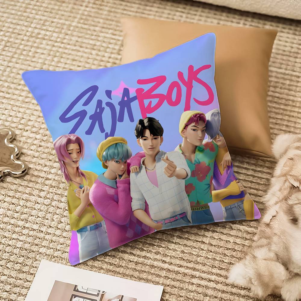 Kpop Demon Hunters Pillow Case Anti-Dustmite Invisible Zipper Sofa Bed