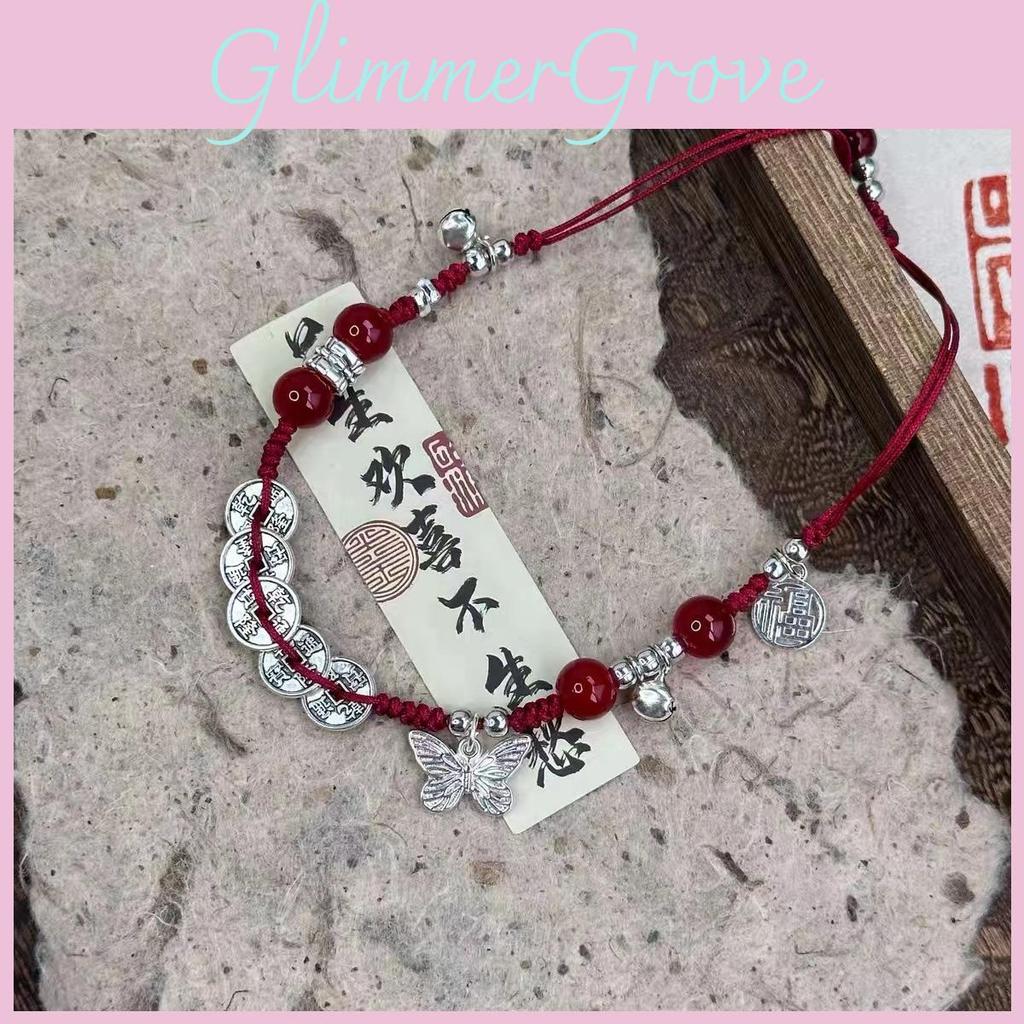 Handcrafted Geometric Alloy Bracelet With Bells Unique New Chinese Design Women For