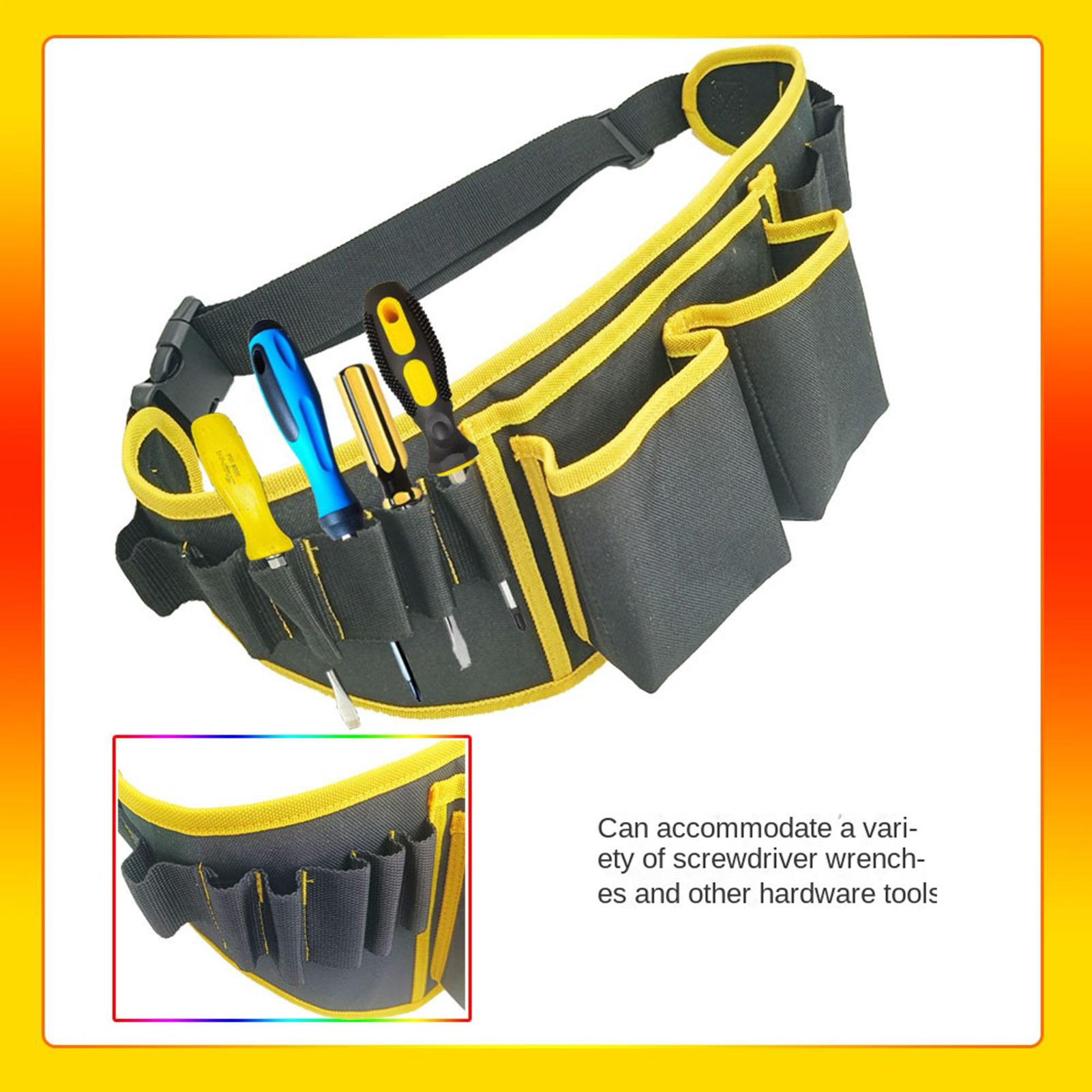Electrician Tool Belt Multi-Pocket Gardener Waist Pouch Florist Tool Belt Bag For Electricians Carpenters Mechanics Plumbers China Mainland