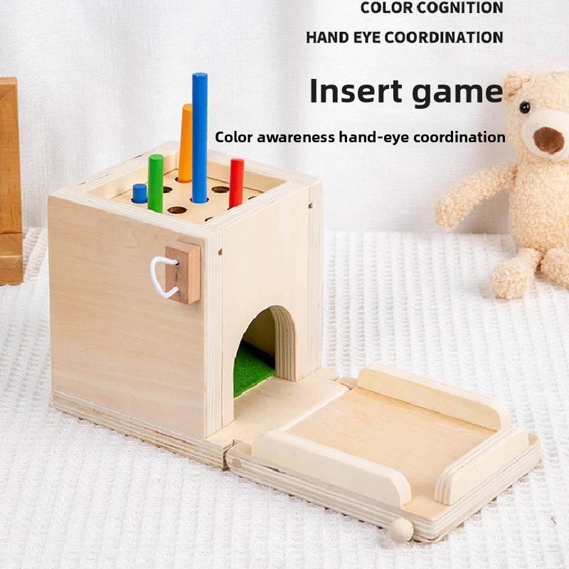 Coin Operated Wooden Carrot Pulling Stick Multifunctional Game Box Toys Kid