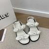 Flat-heeled sandals women's summer 2025 new bow women's flat-bottomed fashion sandals