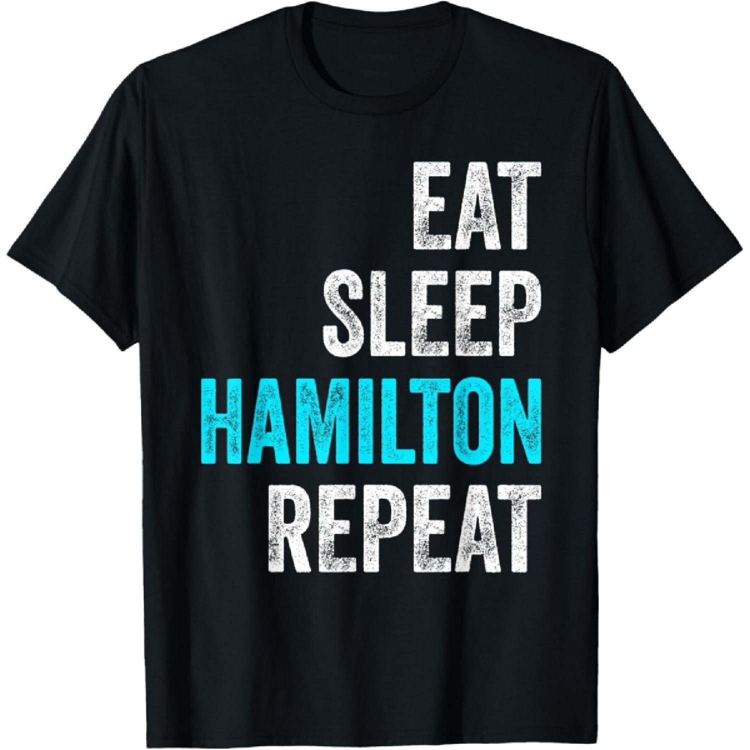 Ешь Спи Hamilton Повторяй Наряд Смешная Футболка Hamilton(1) S