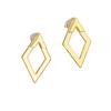 Sophisticated Geometric Design Double Layer Earrings For Women With A Touch Stylish