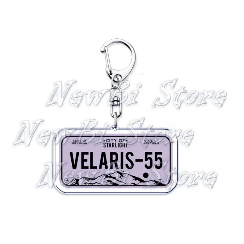 

Acotar Books Keychain for Accessories Bag Rhysand Feyre A Court of Thorns and Roses Key Chain Ring Keyring Jewelry Fans Gifts