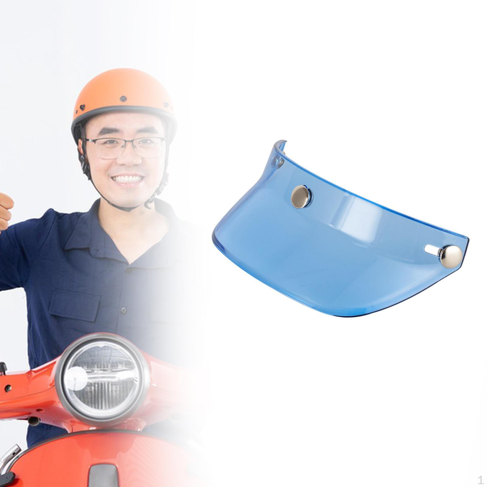 Козырек для полушлема, солнцезащитный козырек с 3 кнопками синий