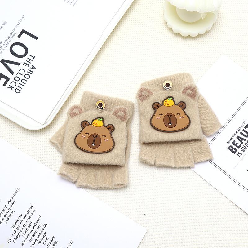 Kinder Cartoon Fäustlinge mit Klappe – Niedlich, Dick und Warm zum Schreiben und für Outdoor-Aktivitäten