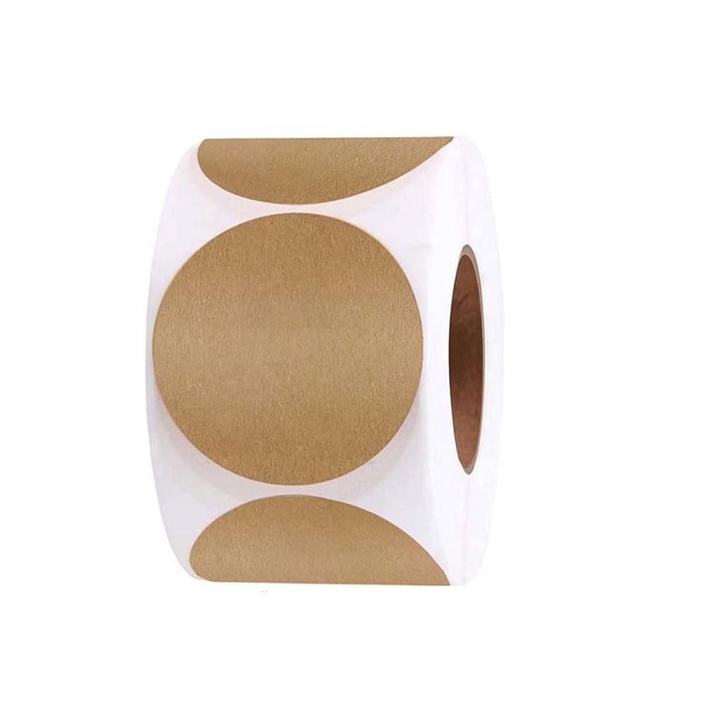 500 Kraft Paper Self-Adhesive Thank You Stickers for Baking Gifts Sealing Labels