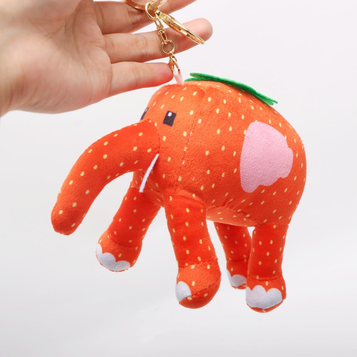 Schattig Nee. 67 Knuffel Speelgoed Hanger Steel Een Hersenkrot Knuffel Anime Spel Speelgoed Aardbei Olifant Poppetje Spel Fans Kerstcadeauzakje Decor 12cm