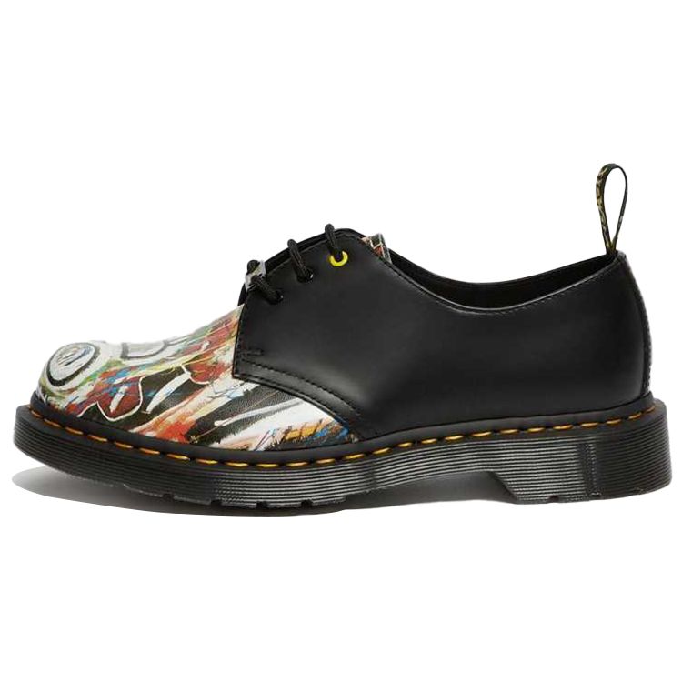 Dr. Martens Jean-Michel Basquiat x 1461 Smooth Dustheads Backhand Unisex Sneakers Black Multi-Color 26320001