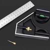 High-Precision 90° Woodworking Combination Square Ruler