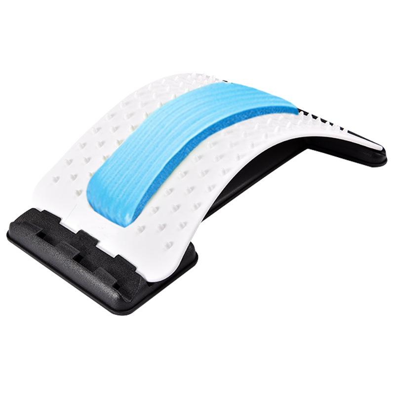 lumbar support and traction device, spinal correction, back massage, vertebral support exercise equipment