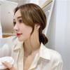 New Arrival  Sterling Color Women Earrings Six Claw Cubic Zircon Fashionable Fashionable Micro Inlaid Pair Ear Studs Jewelry Festival