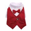 Pet Clothes Dog Shirt Dog Tuxedo Bow Tie Shirt for Boy Dog Wedding Party Bulldog Pug Puppy Costume Pet Teddy Summer Thin Outfits