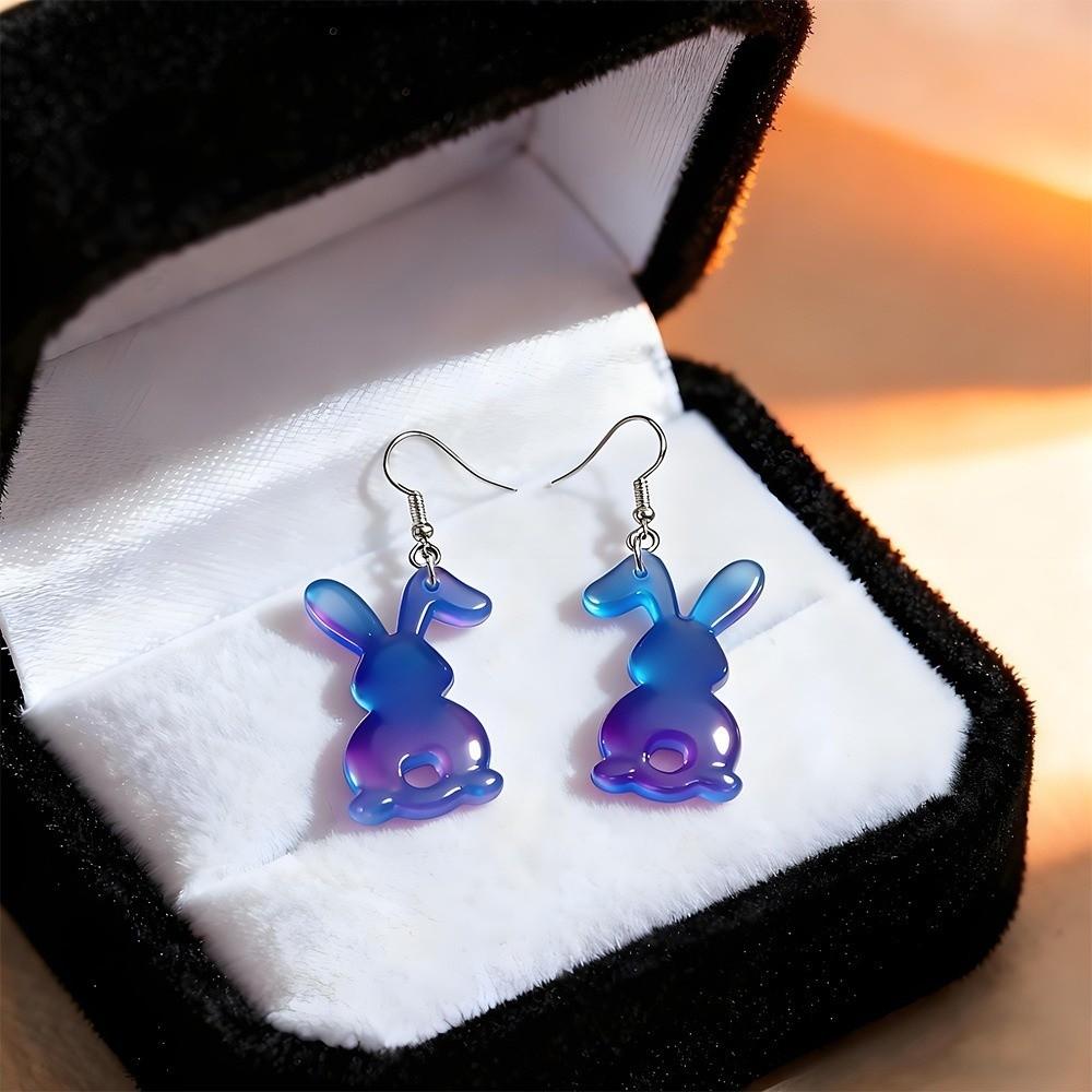 Cute Easter Silicone Mold Non-stick Non-toxic Rabbit Egg Epoxy Mold Reusable DIY Crafts Jewelry Mould Easter Decoration