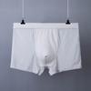 Men's Ice Silk Underwear Transparent Plus Size Thin Middle-aged and Young Men's Flat Cornered Underwear