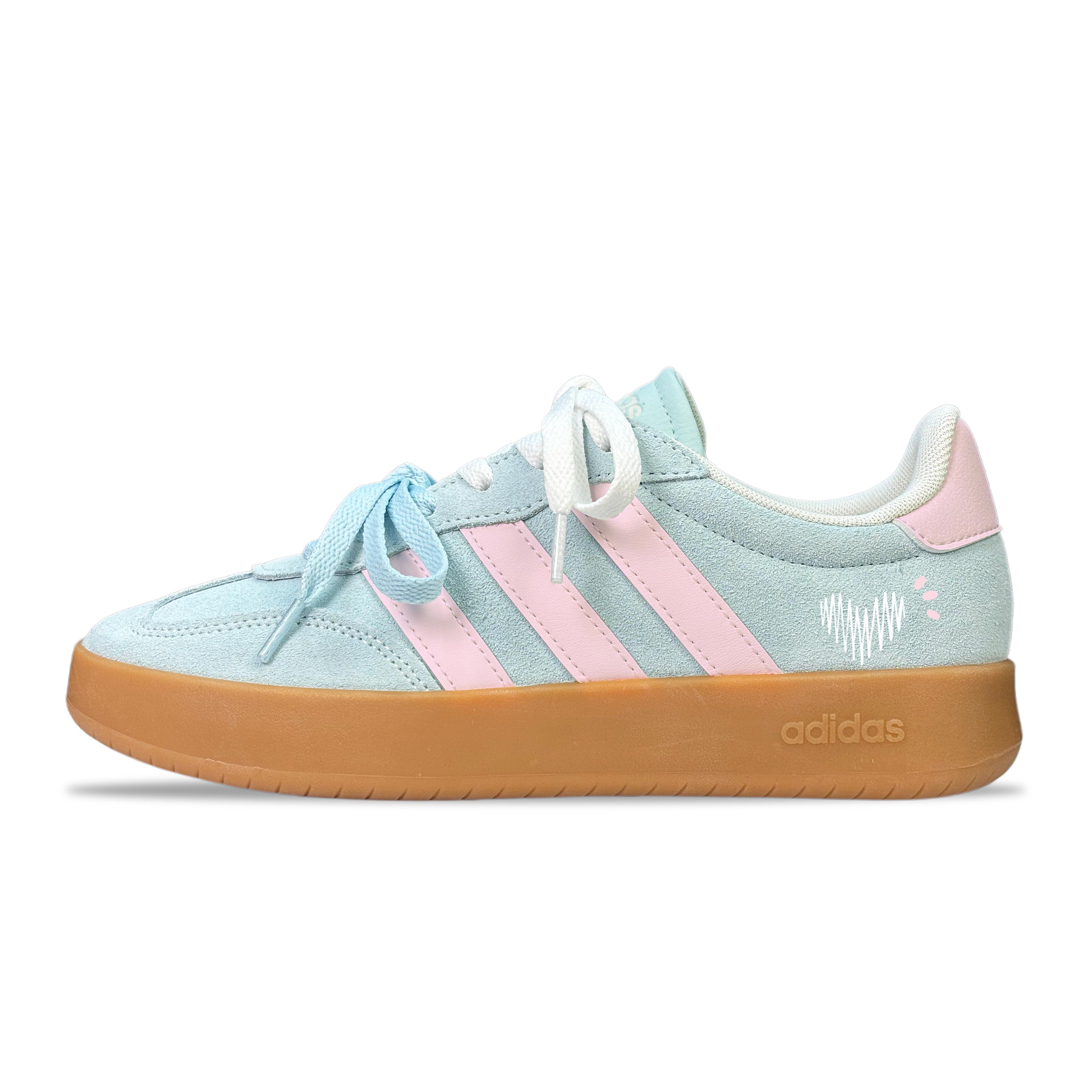 Adidas BARREDA YDCC Mint Candy Abrasion Resistant Low top German Army Trainers Unisex Blue JQ4238(Team501-) 38⅔