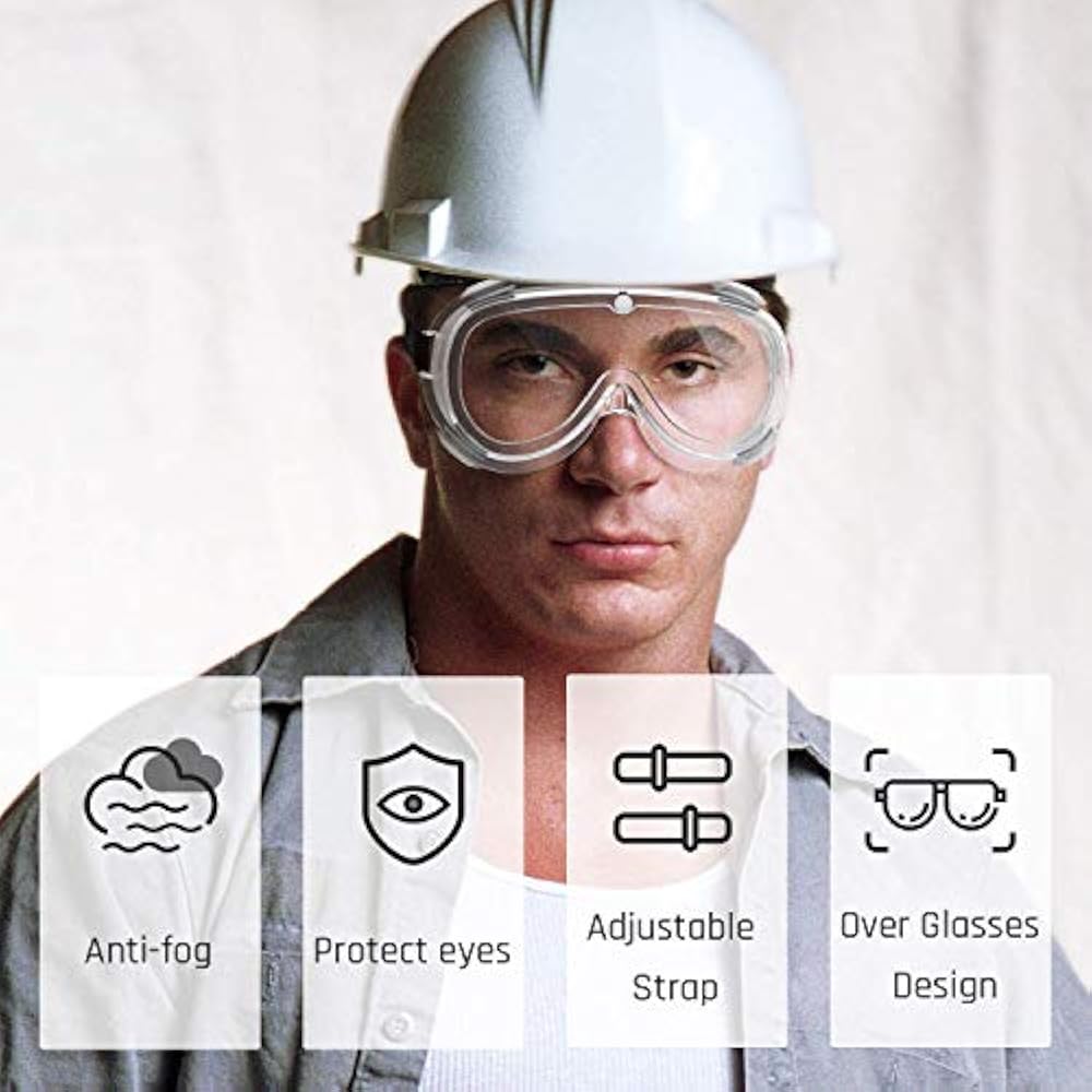 Motorcycle Riding Safety Goggles Windproof Anti Fog Dust Proof Work Glasses for Industrial Water Park Protective Eyewear2