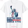 Rejecting Kings Since 1776 Statue Of Liberty Usa 4th July T Shirt S 5xl Vintage Versatile Unisex Top For Everyday Wear