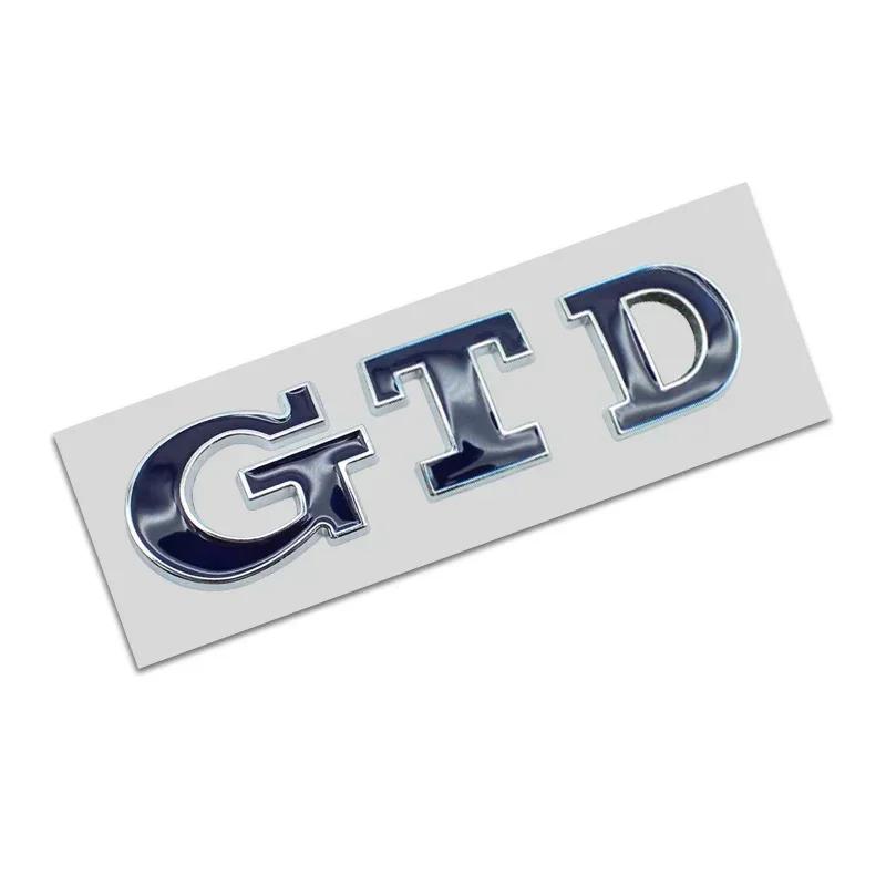 2025 Hot GTD Emblem 3D Metal Car Sticker Tailgate Badge Sticker Decal For Volkswagen VW Polo Golf 5 6 7 Passat Scirocco GTD Acce