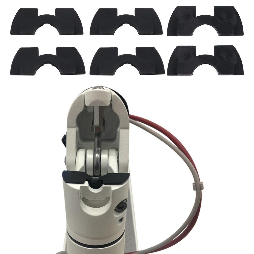 6Pcs Rubber Damping Cushions Spacer Vibration Damper Electric Scooter Shake Reducers Front Fork Damping Rubber Pad