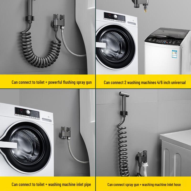 TLXT Dual Outlet Washing Machine Faucet