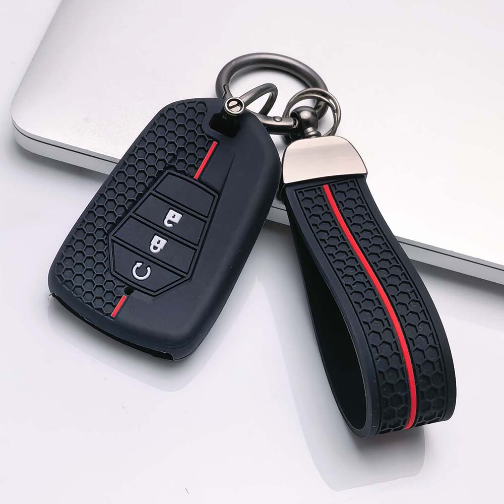 Copri Telecomando per Isuzu D-MAX MU-X con Portachiavi Resistente ai Graffi Antiurto Antipolvere Durevole Portachiavi Protezione Anti-Graffio Texture Morbida al Tatto