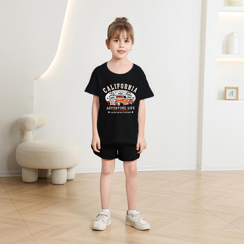 Boys T Shirt Kid T Shirt 2-13Y Loose-fit Casual O-Neck Short-sleeve Girl T Shirt Top