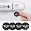 SHEJ3 20mm Car Lock Keyhole Stickers For BMW MINI Cooper One JCW F54 F55 F56 F57 F60 R50 R53 R56 R60 Key Anti-blocking Dustproof Decal