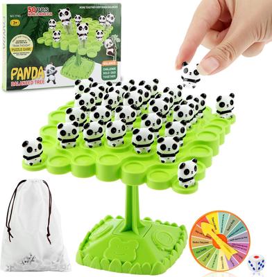 Panda Balance Baum Spielzeug, Zwei-Spieler Eltern-Kind Interaktives Familien Tischspiel Puzzle Spiel Montessori, Geburtstagsgeschenke für Kinder