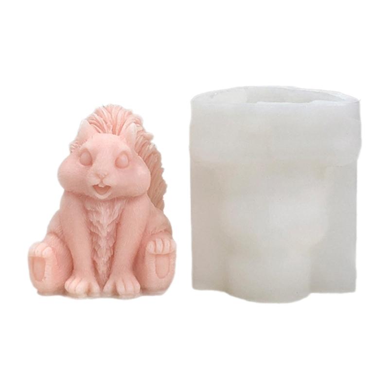 

Silicone Mold Resin Crafting Mold Candle Moulds Squirrel Shape Craft Mould Silicone Texture Handmade Supplies for Candle