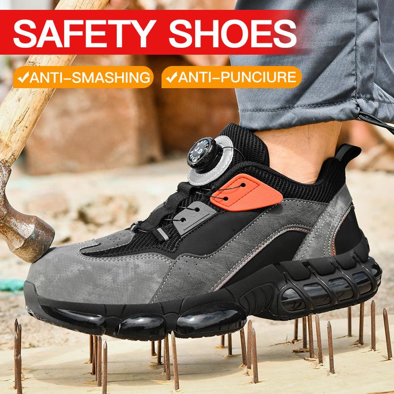 Fashionable, comfortable and casual sports shoes, work boots, anti-puncture and anti-crush safety shoes, men's protective shoes