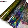 Laser Carbon Fiber Vinyl Auto Tuning Car Stickers Glossy Forged Motorcycle Stickers Rainbow Carbon Covers for Car Accessories