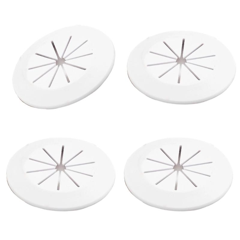 4PCS Adhesive Cable Management Covers Desk Wire Hole Protectors Simple Installs for Cabinet Tabletops Cord Organizers