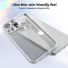 For iPhone 14 Pro Case Matte Skin Touch Clear PC + TPU Shockproof Phone Back Cover
