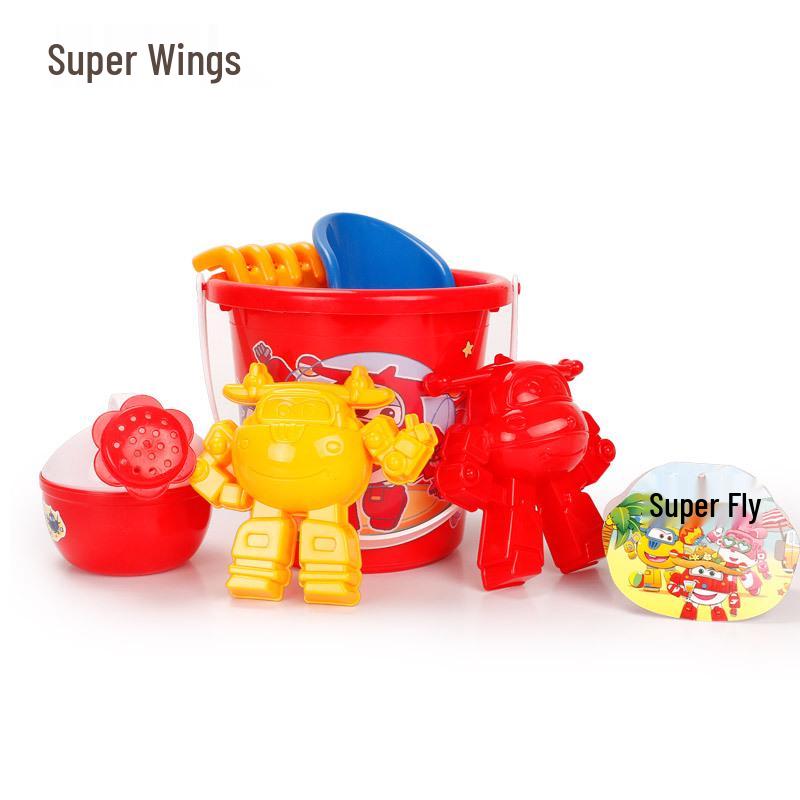 

Набор зимних и пляжных игрушек Super Wings: Детская машина для копания песка и снега с ковшом и инструментами