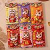6Pcs/Set Plush Red Envelope Three-dimensional Hongbao Festival Decoration Horse Red Envelopes  Gift