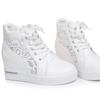 Keilabsatz Chunky Schuhe Damen Lässige Vulkanisierte Sneaker Frau Hohe Plateau Atmungsaktive Mesh Sneaker Designer Damen Sports Dad Schuhe