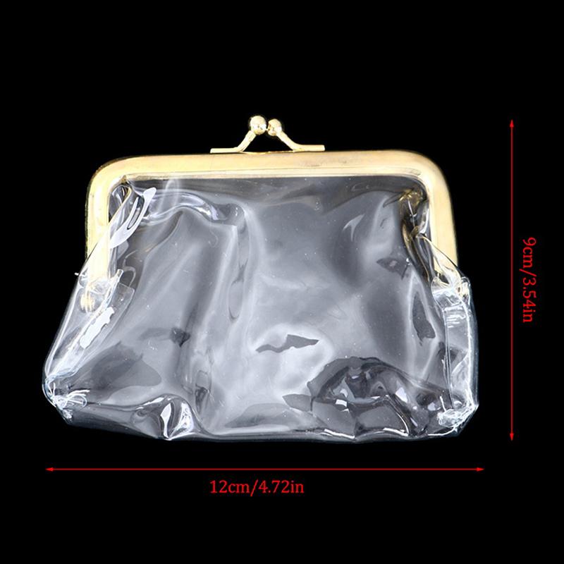 Mini Money Bags Bus Card Iron Mouth Clip Credit Id Card Small  Holder Transparent Coin Purse Change Purse