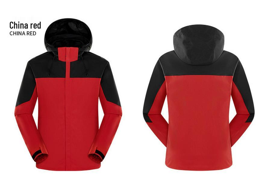 3-in-1 Windproof Waterproof Mountaineering Jacket for Couples with Detachable Liner