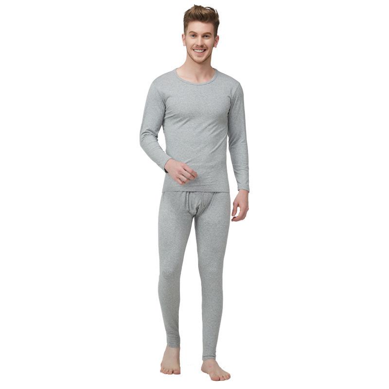 Men's Plus Size Modal Slim Warm Base Layer Autumn/Winter Underwear Set